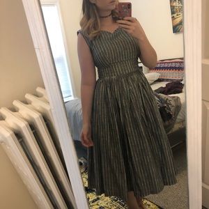 ModCloth Fabulous Fit & Flare Dress sz. 12 Rainbow